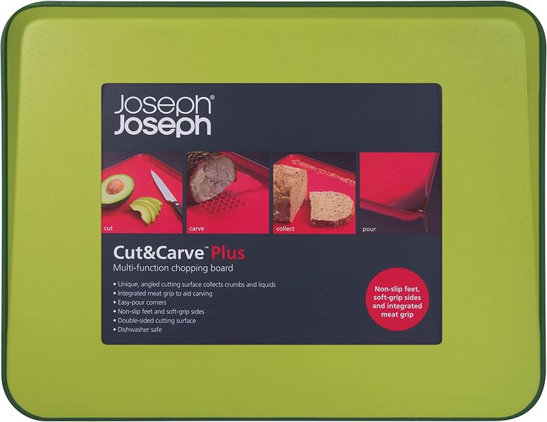 Доска разделочная двухсторонняя Joseph Joseph Cut&Carve Plus Green 60001 60001 фото