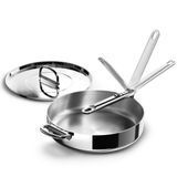 Сковорода-сотейник з кришкою Joseph Joseph Space Steel 28 см (1000028) 1000028 фото