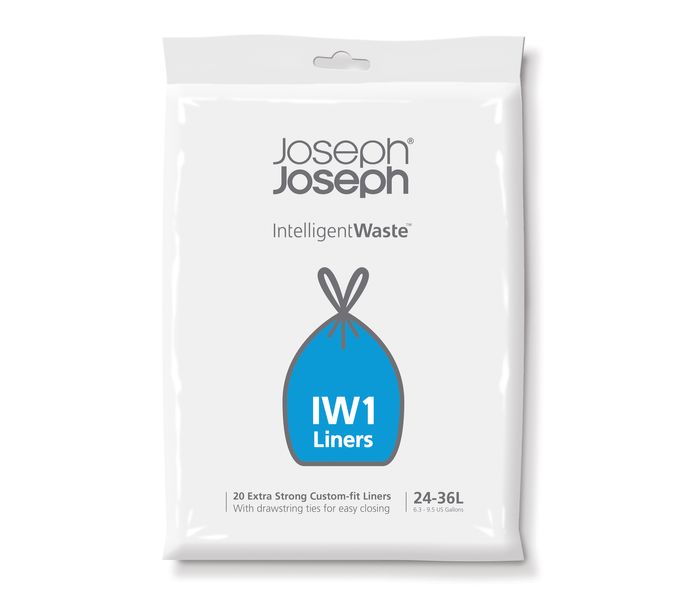 Пакеты для мусора 20 шт. на 24–36 л. Joseph Joseph IW1 Grey 30006 30006 фото