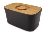 Хлебница с бамбуковой крышкой Joseph Joseph Bread Bin Black 81103 01000745 фото